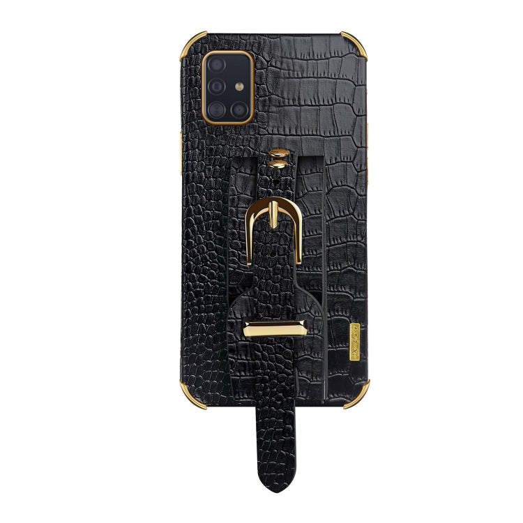 Custodia in pelle con motivo coccodrillo in TPU elettrolitico con cinturino da polso, For Samsung Galaxy A02, For Samsung  Galaxy A02s (EU Version), For Samsung Galaxy A12, For Samsung Galaxy A21S, For Samsung Galaxy A32 4G, For Samsung Galaxy S20 FE  ...