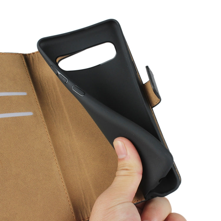 Custodia flip orizzontale in pelle per Samsung Galaxy S10 5G con chiusura magnetica e staffa e slot per schede e portafoglio, For Galaxy S10 5G
