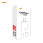 ENKAY Hat-Prince U090 20W PD + QC 3.0 Adattatore di alimentazione portatile per caricabatterie da viaggio a ricarica rapida a doppia porta, presa americana