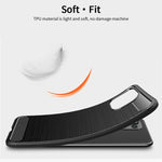 Custodia morbida in TPU in fibra di carbonio con trama spazzolata serie MOFI Gentleness, For Xiaomi Mi 11 Lite, For Xiaomi Mi 11 Pro, For OnePlus 9R