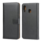 Fondina flip orizzontale in pelle per Samsung Galaxy A30/A20 con chiusura magnetica e staffa e slot per schede e portafoglio, For Galaxy A30