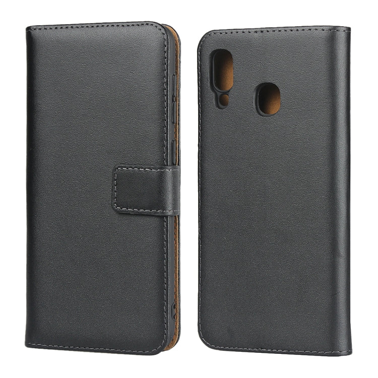 Fondina flip orizzontale in pelle per Samsung Galaxy A30/A20 con chiusura magnetica e staffa e slot per schede e portafoglio, For Galaxy A30