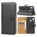 Fondina flip orizzontale in pelle per Samsung Galaxy A30/A20 con chiusura magnetica e staffa e slot per schede e portafoglio, For Galaxy A30