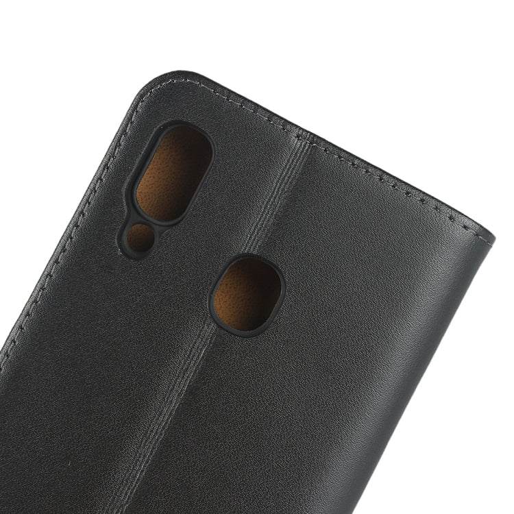 Fondina flip orizzontale in pelle per Samsung Galaxy A30/A20 con chiusura magnetica e staffa e slot per schede e portafoglio, For Galaxy A30