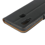 Fondina flip orizzontale in pelle per Samsung Galaxy A30/A20 con chiusura magnetica e staffa e slot per schede e portafoglio, For Galaxy A30