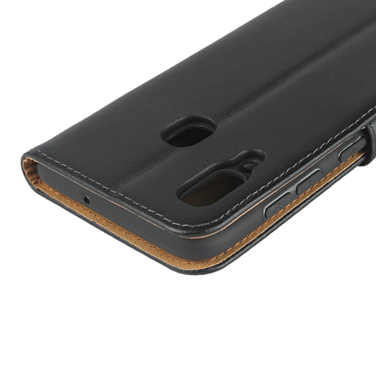 Fondina flip orizzontale in pelle per Samsung Galaxy A30/A20 con chiusura magnetica e staffa e slot per schede e portafoglio, For Galaxy A30