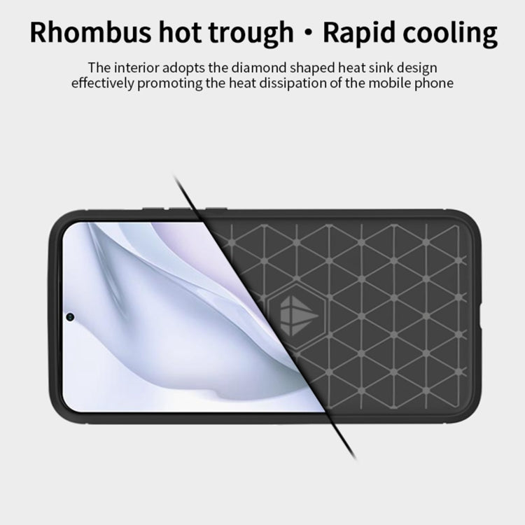 Custodia morbida in TPU in fibra di carbonio con trama spazzolata serie MOFI Gentleness, For Huawei P50 Pro, For Xiaomi Mi 11 Ultra, For OnePlus 8