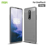 Custodia morbida in TPU in fibra di carbonio con trama spazzolata serie MOFI Gentleness, For Huawei P50 Pro, For Xiaomi Mi 11 Ultra, For OnePlus 8