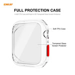 ENKAY Hat-principe Custodia in TPU a copertura totale + protezione in vetro temperato per Apple Watch Series 6/5/4 / SE 44mm, For Apple Watch Series 6 / 5 / 4 / SE 44mm