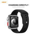 ENKAY Hat-principe Custodia in TPU a copertura totale + protezione in vetro temperato per Apple Watch Series 6/5/4 / SE 44mm, For Apple Watch Series 6 / 5 / 4 / SE 44mm