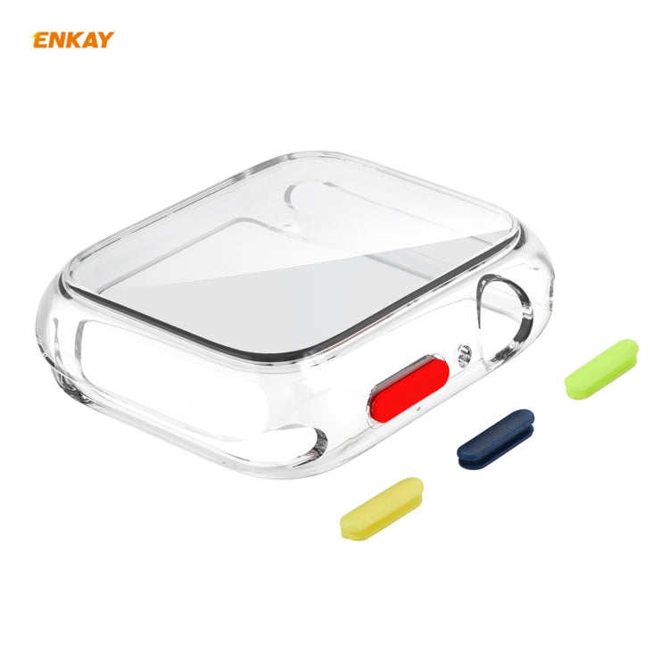 ENKAY Hat-prince Custodia in TPU a copertura totale + protezione in vetro temperato per Apple Watch Series 6/5/4 / SE 40mm, For Apple Watch Series 6 / 5 / 4 / SE 40mm