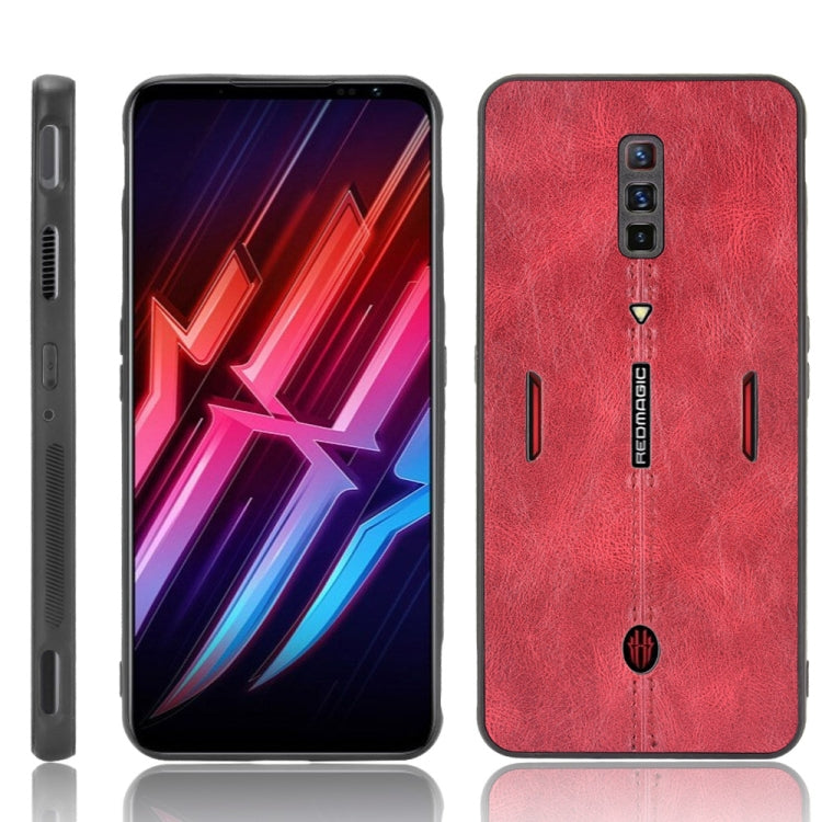 Per ZTE nubia Red Magic 6/Red Magic 6 Pro antiurto cucito mucca modello pelle PC + PU + custodia in TPU, For ZTE nubia Red Magic 6/Red Magic 6 Pro