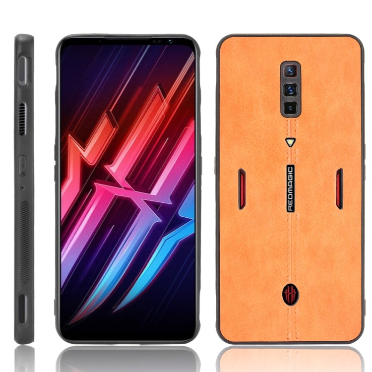 Per ZTE nubia Red Magic 6/Red Magic 6 Pro antiurto cucito mucca modello pelle PC + PU + custodia in TPU, For ZTE nubia Red Magic 6/Red Magic 6 Pro
