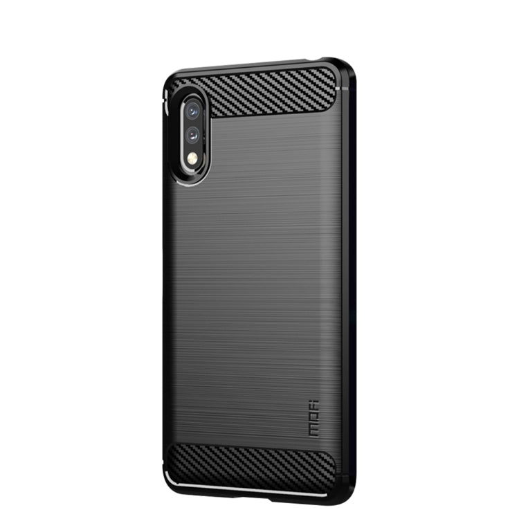 Custodia morbida in TPU in fibra di carbonio con trama spazzolata serie MOFI Gentleness, For Sony Xperia ACE ll, For Sony Xperia 1 lll