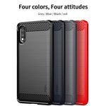Custodia morbida in TPU in fibra di carbonio con trama spazzolata serie MOFI Gentleness, For Sony Xperia ACE ll, For Sony Xperia 1 lll