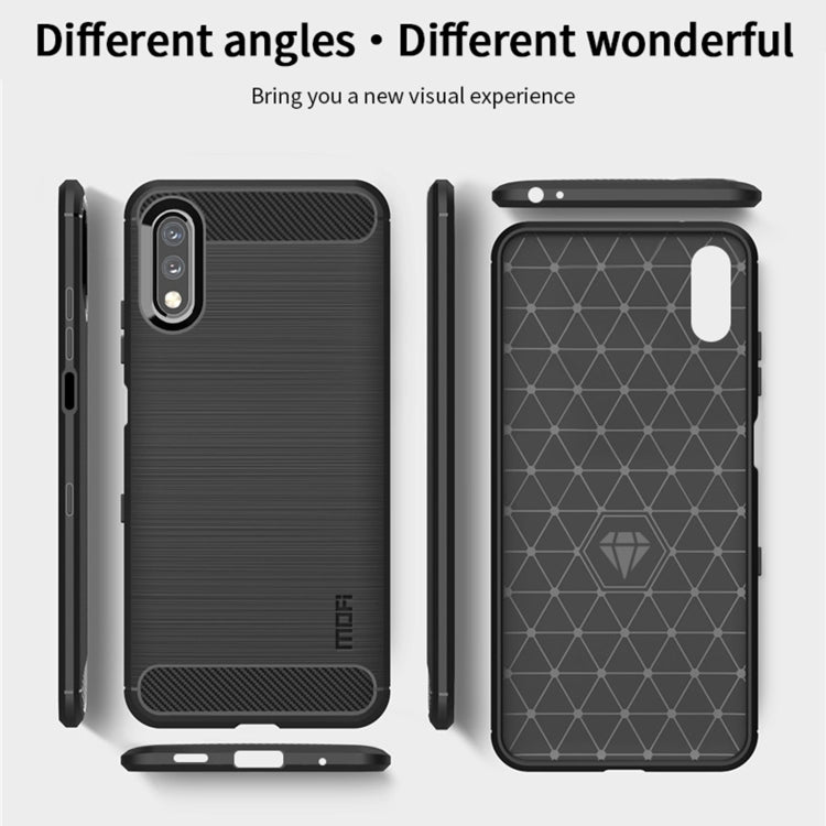 Custodia morbida in TPU in fibra di carbonio con trama spazzolata serie MOFI Gentleness, For Sony Xperia ACE ll, For Sony Xperia 1 lll