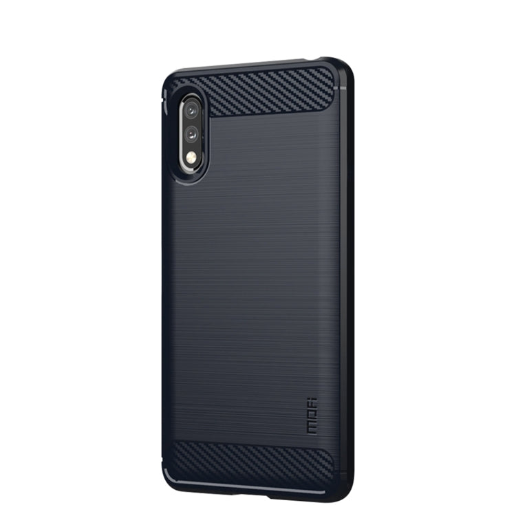 Custodia morbida in TPU in fibra di carbonio con trama spazzolata serie MOFI Gentleness, For Sony Xperia ACE ll, For Sony Xperia 1 lll