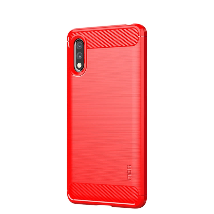 Custodia morbida in TPU in fibra di carbonio con trama spazzolata serie MOFI Gentleness, For Sony Xperia ACE ll, For Sony Xperia 1 lll