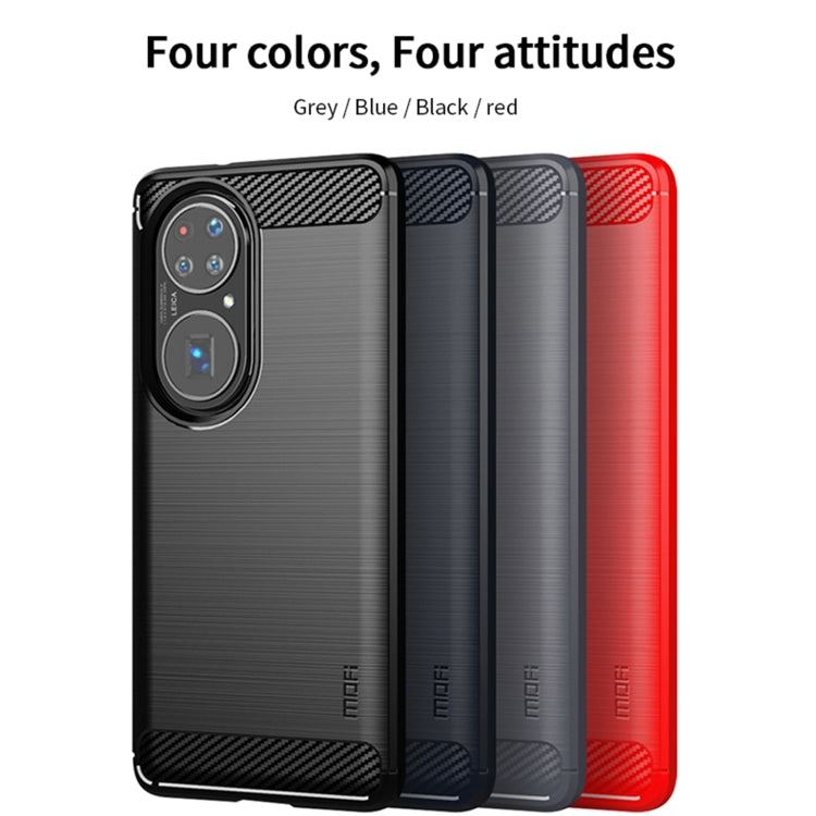Custodia morbida in TPU in fibra di carbonio con trama spazzolata serie MOFI Gentleness, For Huawei P50, For Huawei P Smart 2021 / Y7A, For Samsung Galaxy S21 FE, For Samsung Galaxy A82 / Quantum2, For Samsung Galaxy A22 5G, For Nokia 1.4