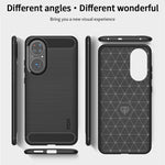 Custodia morbida in TPU in fibra di carbonio con trama spazzolata serie MOFI Gentleness, For Huawei P50, For Huawei P Smart 2021 / Y7A, For Samsung Galaxy S21 FE, For Samsung Galaxy A82 / Quantum2, For Samsung Galaxy A22 5G, For Nokia 1.4