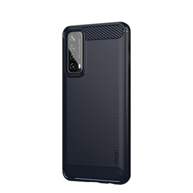 Custodia morbida in TPU in fibra di carbonio con trama spazzolata serie MOFI Gentleness, For Huawei P50, For Huawei P Smart 2021 / Y7A, For Samsung Galaxy S21 FE, For Samsung Galaxy A82 / Quantum2, For Samsung Galaxy A22 5G, For Nokia 1.4
