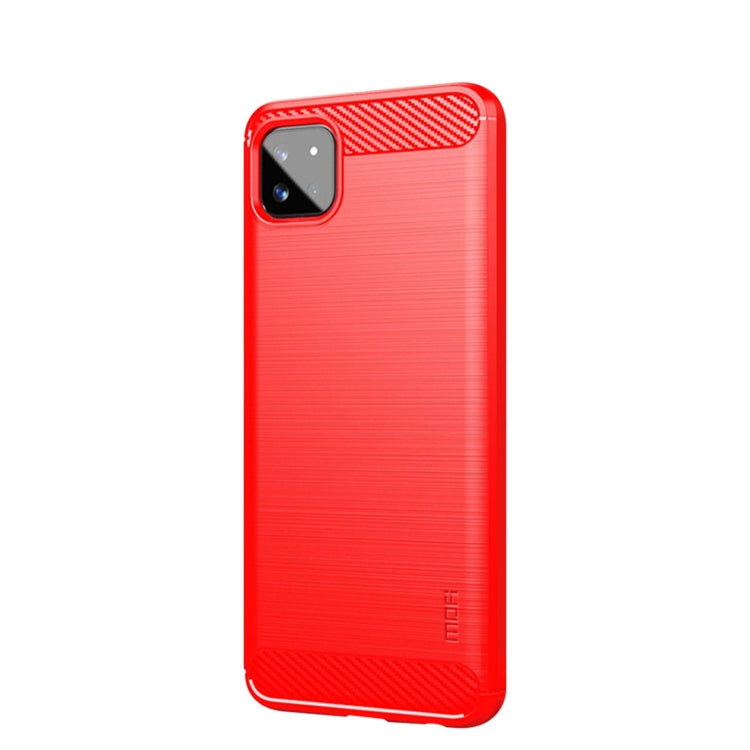 Custodia morbida in TPU in fibra di carbonio con trama spazzolata serie MOFI Gentleness, For Huawei P50, For Huawei P Smart 2021 / Y7A, For Samsung Galaxy S21 FE, For Samsung Galaxy A82 / Quantum2, For Samsung Galaxy A22 5G, For Nokia 1.4