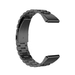 Per Garmin Fenix5/Forerunner935/Garmin Approach S60 Cinturino a sgancio rapido in acciaio inossidabile con tre ceppi di metallo, black, silver, gold, rose gold
