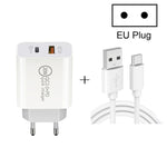 Caricatore rapido 20W USB PD Type-C con cavo Type-C 1m