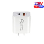 Caricatore rapido USB PD Type-C 20W con cavo Type-C