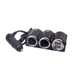DC 12V / 24V Dual USB Multi femmina accendisigari per auto splitter presa adattatore adattatore presa di corrente / caricatore, DC 12V / 24V 2 Socket