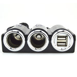 DC 12V / 24V Dual USB Multi femmina accendisigari per auto splitter presa adattatore adattatore presa di corrente / caricatore, DC 12V / 24V 2 Socket