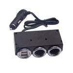 DC 12V / 24V Dual USB Multi femmina accendisigari per auto splitter presa adattatore adattatore presa di corrente / caricatore, DC 12V / 24V 2 Socket