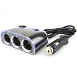 Adattatore splitter per accendisigari per auto Splitter per accendisigari a 3 prese Caricatore per auto doppio USB Interruttori on/off Adattatore splitter per auto 12V, 1505