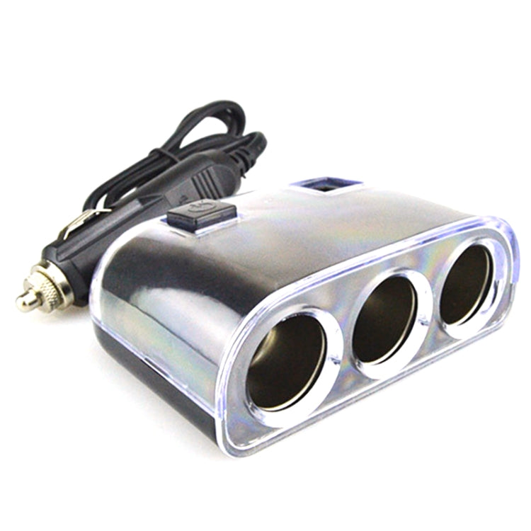 Adattatore splitter per accendisigari per auto Splitter per accendisigari a 3 prese Caricatore per auto doppio USB Interruttori on/off Adattatore splitter per auto 12V, 1505