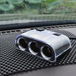 Adattatore splitter per accendisigari per auto Splitter per accendisigari a 3 prese Caricatore per auto doppio USB Interruttori on/off Adattatore splitter per auto 12V, 1505