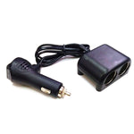 Adattatore per accendisigari Splitter per accendisigari a 2 prese con display a LED Adattatore per caricabatteria da auto USB, 2 Socket