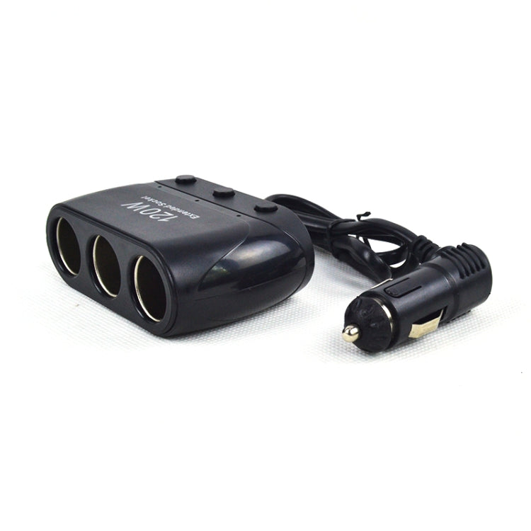 Splitter adattatore per accendisigari 3 prese Splitter per accendisigari 12V/24V Power Car Charger, 3 Sockets