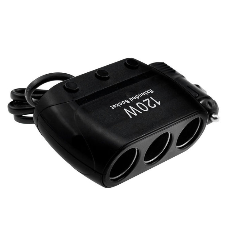 Splitter adattatore per accendisigari 3 prese Splitter per accendisigari 12V/24V Power Car Charger, 3 Sockets