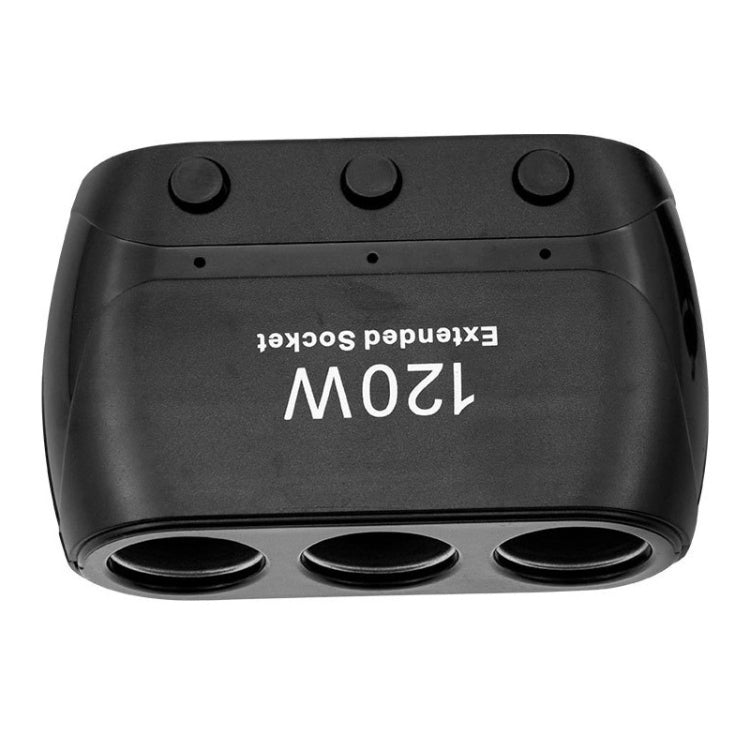Splitter adattatore per accendisigari 3 prese Splitter per accendisigari 12V/24V Power Car Charger, 3 Sockets