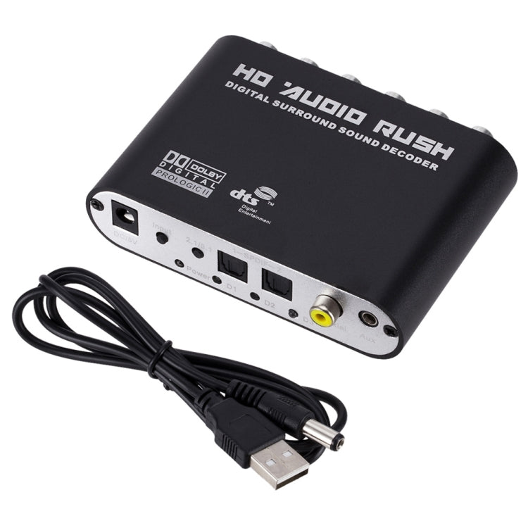 Decoder audio SPDIF da coassiale a RCA DTS AC3 Amplificatore digitale ottico 5.1CH Convertitore analogico e amplificatore Audio HD
