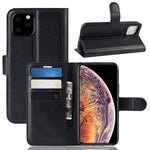 Custodia mobile per portafoglio in pelle PU Litchi Skin per iPhone XI Max （2019）
