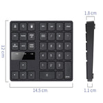 Tastierino numerico wireless USB 2.4G 35 tasti ricarica tastiera digitale portatile mini tastierino numerico