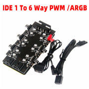 Interfaccia IDE Extender HUB PWM / ARGB da 1 a 6, 1 to 6