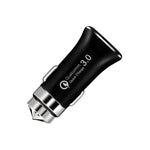 LZ-328 Safety Hammer Type QC3.0 USB + USB-C / Type-C Caricatore per auto a ricarica rapida