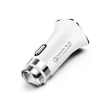 LZ-328 Safety Hammer Type QC3.0 USB + USB-C / Type-C Caricatore per auto a ricarica rapida