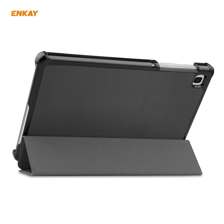 ENKAY Custodia in pelle PU + plastica con supporto a tre pieghe per Samsung Galaxy Tab A7 Lite T220 / T225, For Samsung Galaxy Tab A7 Lite T220