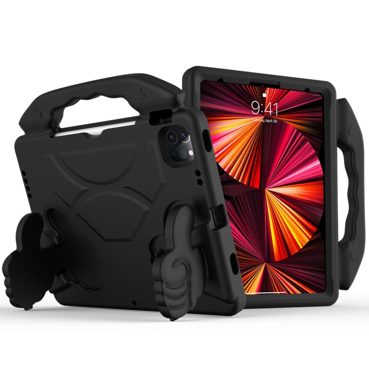 Guscio protettivo piatto anti caduta per bambini in materiale EVA con staffa per il pollice, For iPad Pro 11 (2021)