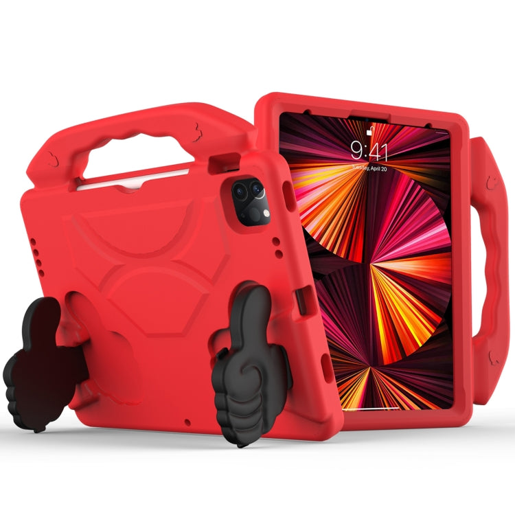 Guscio protettivo piatto anti caduta per bambini in materiale EVA con staffa per il pollice, For iPad Pro 11 (2021)