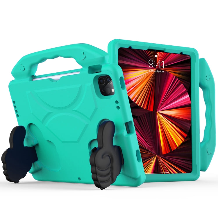 Guscio protettivo piatto anti caduta per bambini in materiale EVA con staffa per il pollice, For iPad Pro 11 (2021)