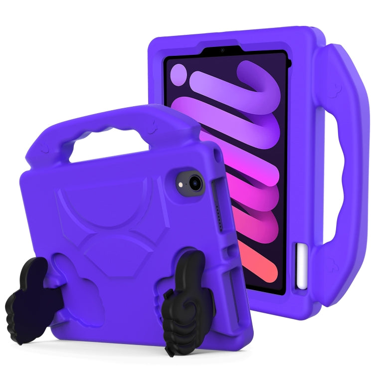 Guscio protettivo piatto anti caduta per bambini in materiale EVA con staffa per il pollice, For iPad mini 6 / mini 20246, For iPad mini 6 / mini 2024